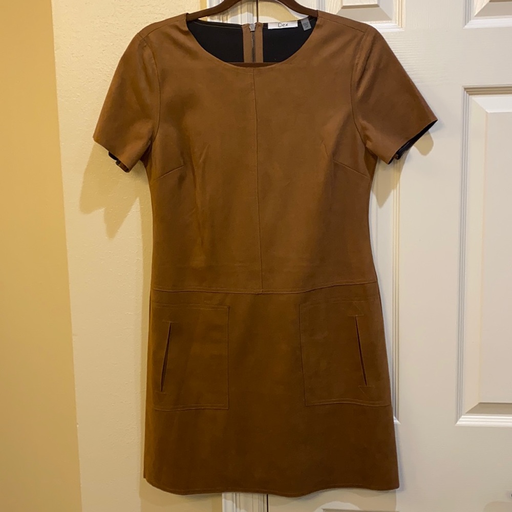 Dex faux suede dress